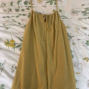 Urban Outfitters Tie Front Gingham Dress